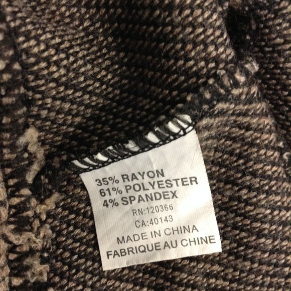 Lavena Brown/Beige Oversize Poncho - Picture 8 of 13